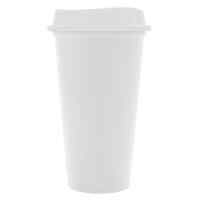 Стакан с крышкой Color Cap White